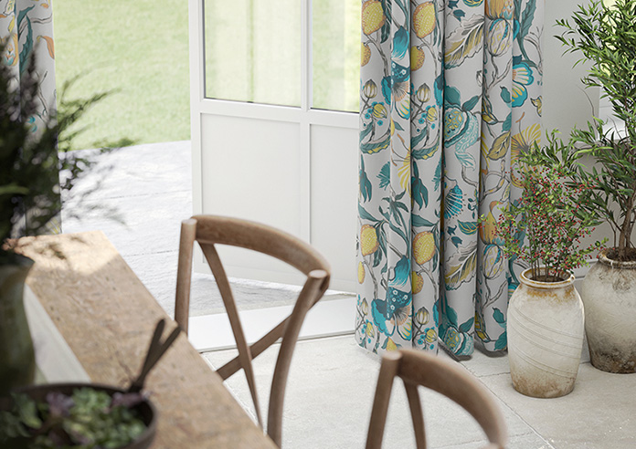 Morton, Teal - Made to Measure Curtains - Image 5